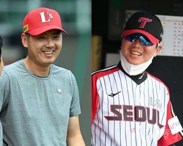 SSG 김원형 감독(왼쪽)·LG 류지현 감독. 스포츠동아DB