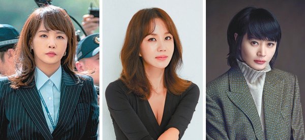 배우 김선아와 엄정화, 김혜수가 각각 드라마 JTBC ‘디 엠파이어:법의 제국’과 JTBC ‘닥터 차정숙’, tvN ‘슈룹’의 원톱 주인공으로 나선다. 사진제공|호두앤유엔터테인먼트·사람엔터테인먼트·JTBC