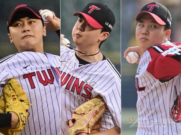LG 김윤식, 이민호, 임찬규(왼쪽부터). 스포츠동아DB
