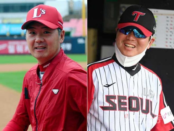 SSG 김원형 감독(왼쪽), LG 류지현 감독. 스포츠동아DB