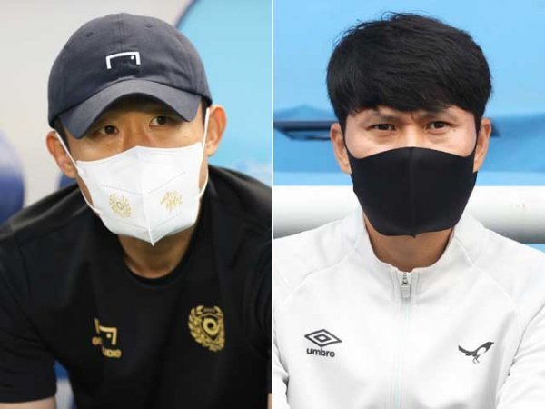 대구 최원권 감독대행(왼쪽), 성남 정경호 감독대행. 사진제공 | 한국프로축구연맹