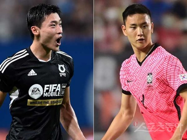 조규성(왼쪽), 정승현. 스포츠동아DB