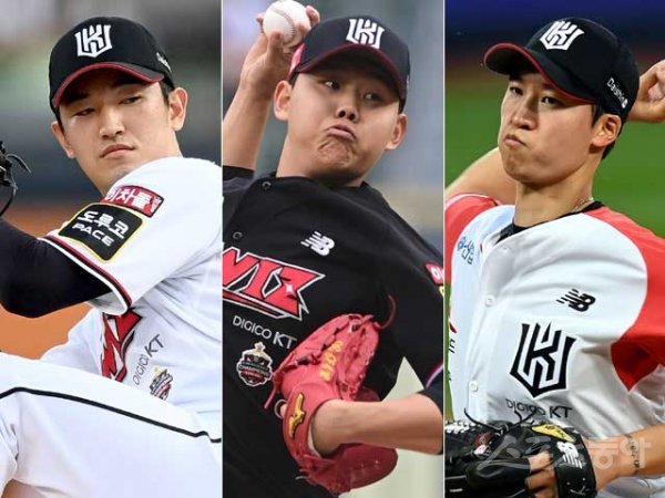 KT 고영표, 소형준, 엄상백(왼쪽부터). 스포츠동아DB