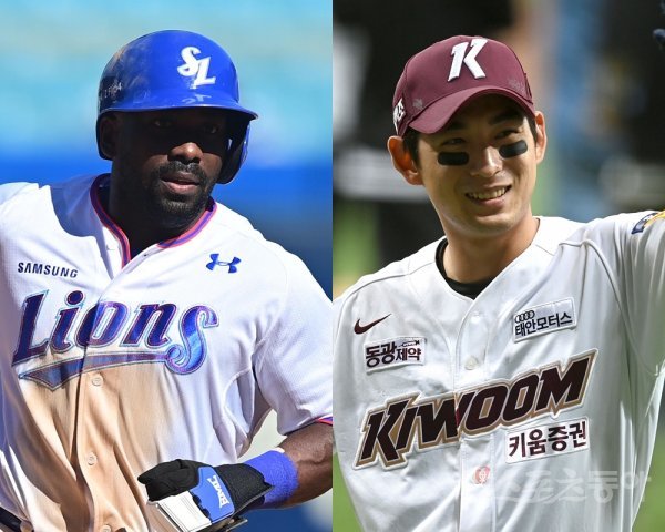 삼성 피렐라(왼쪽), 키움 이정후. 스포츠동아DB