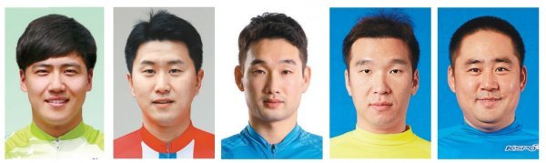 (왼쪽부터 순서대로) 이찬우·최석윤·김주석·한상진·고재성.