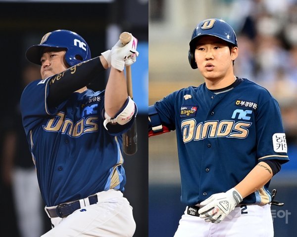 NC 박석민(왼쪽)·박민우. 스포츠동아DB