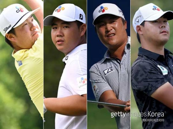 임성재, 김주형, 이경훈, 김시우(왼쪽부터). 사진=게티이미지코리아