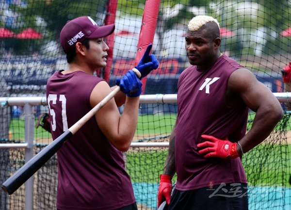 키움 이정후(왼쪽), 푸이그. 스포츠동아DB