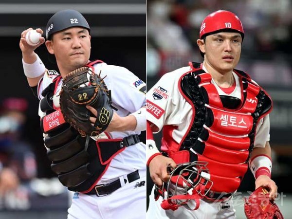 KT 장성우(왼쪽), KIA 박동원. 스포츠동아DB