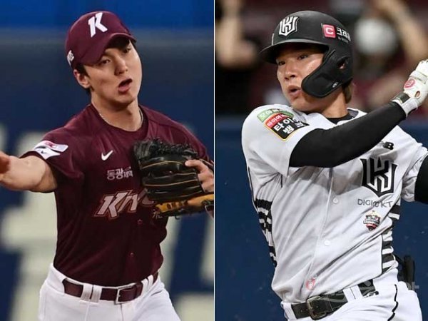 키움 신준우(왼쪽), KT 송민섭. 스포츠동아DB