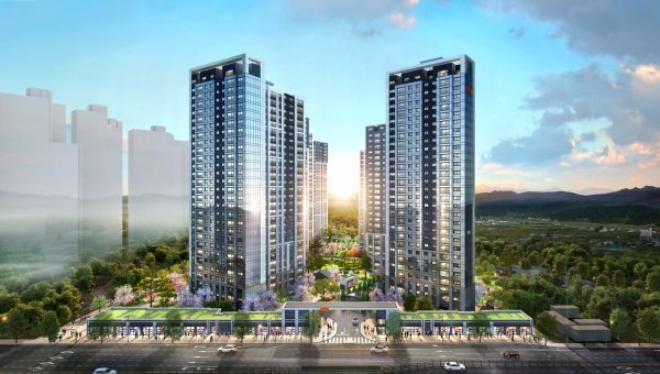 e편한세상 군산 디오션루체 투시도. 사진제공 ｜ DL이앤씨