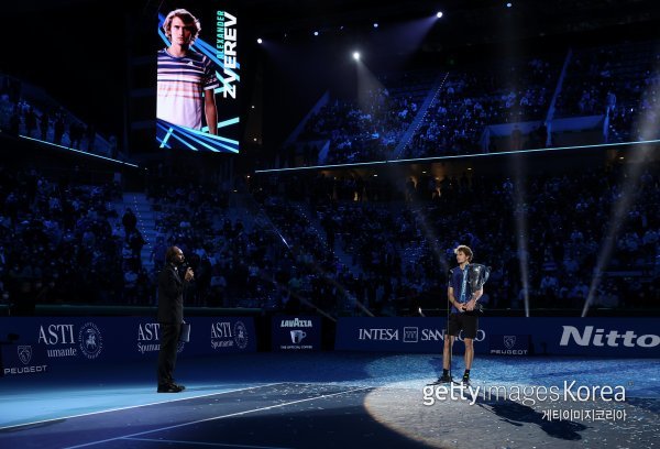 작년 대회 우승자 알렉산더 즈베레프. 사진=게티이미지코리아.