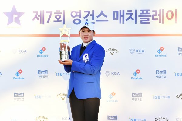 제7회 영건스 매치플레이에서 우승을 차지한 안성현. 사진제공 | 크라우닝