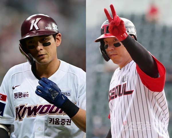 키움 이정후(왼쪽)·LG 김현수. 스포츠동아DB