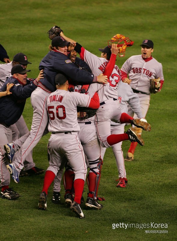 2004 ALCS 당시 보스턴 레드삭스. 사진=게티이미지코리아