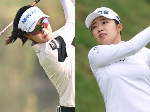박민지(왼쪽), 김수지. 사진제공 | KLPGA