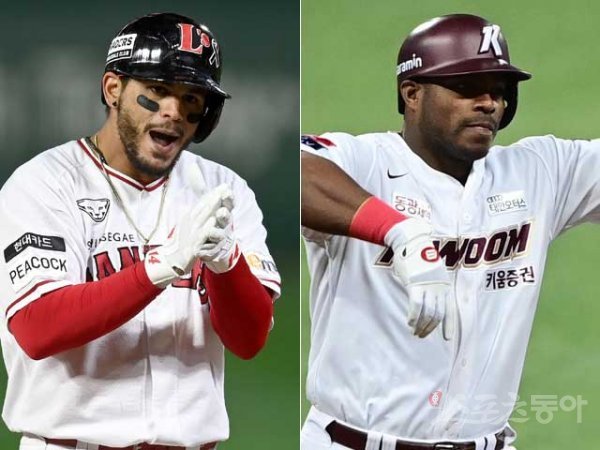 SSG 라가레스(왼쪽), 키움 푸이그. 스포츠동아DB