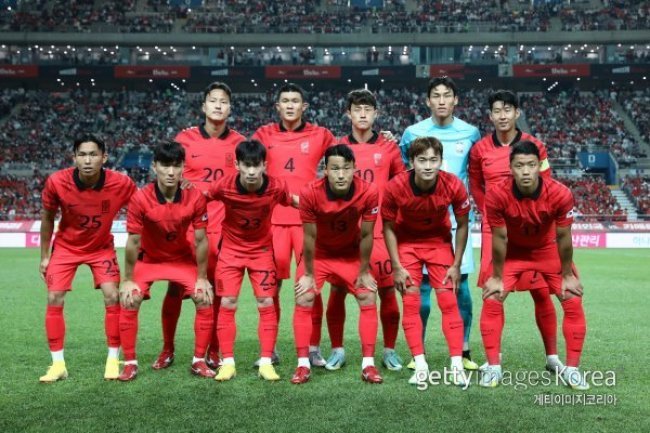 한국 축구대표팀. 사진=게티이미지코리아