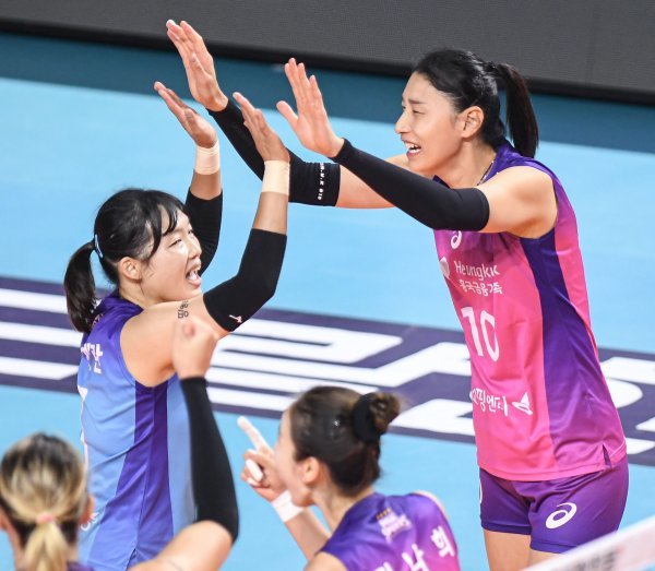 흥국생명 김해란(왼쪽), 김연경. 사진제공 | KOVO