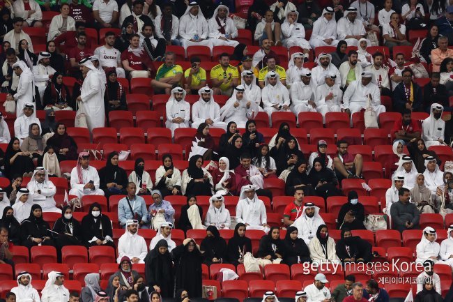 카타르 관중석. 사진=게티이미지코리아