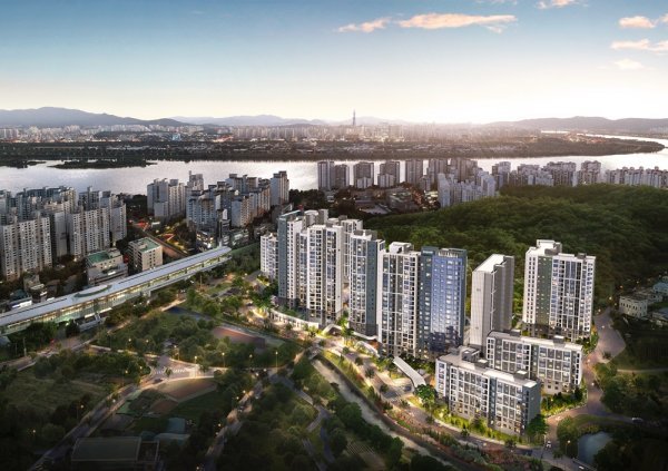 도심역 한양수자인 리버파인 반조감도. 사진제공 | 한양