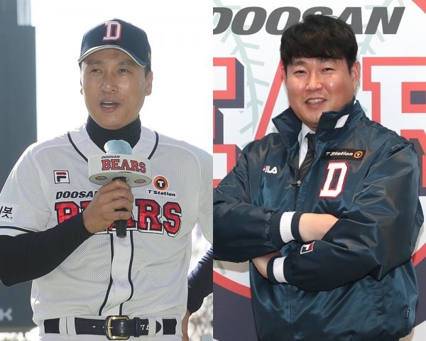 두산 이승엽 감독(왼쪽)·양의지. 스포츠동아DB·사진제공|두산 베어스