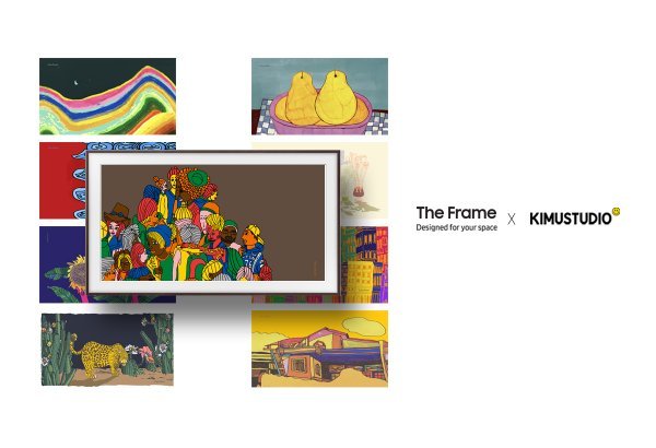 삼성전자 라이프스타일TV ‘더 프레임’을 통해 선보이는 ‘키뮤스튜디오’의 다양한 작품 이미지. 사진제공|삼성전자
