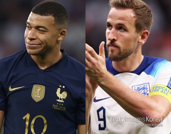 킬리안 음바페 vs 해리 케인. 사진=게티이미지코리아