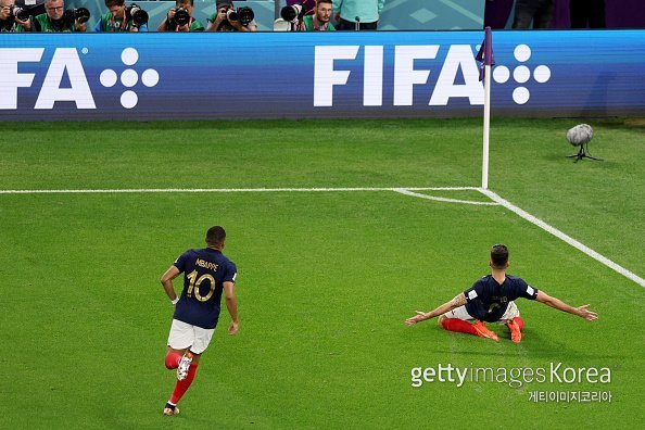 킬리안 음바페(왼쪽), 올리비에 지루. 사진=게티이미지코리아