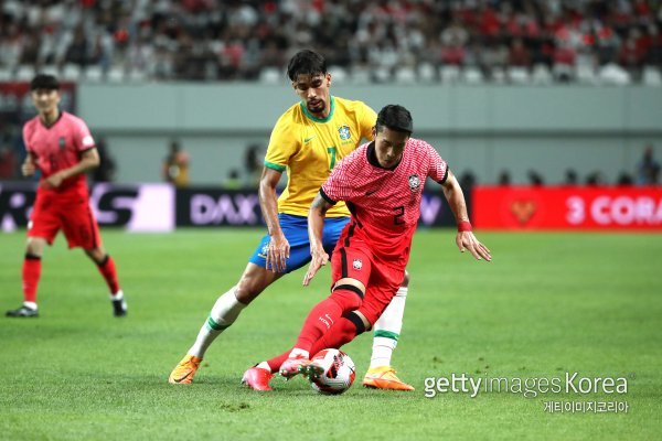 한국 브라질 평가전. 사진=게티이미지코리아.