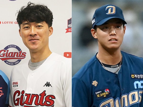 노진혁(왼쪽), 박준영. 사진 | 롯데 자이언츠, 스포츠동아DB
