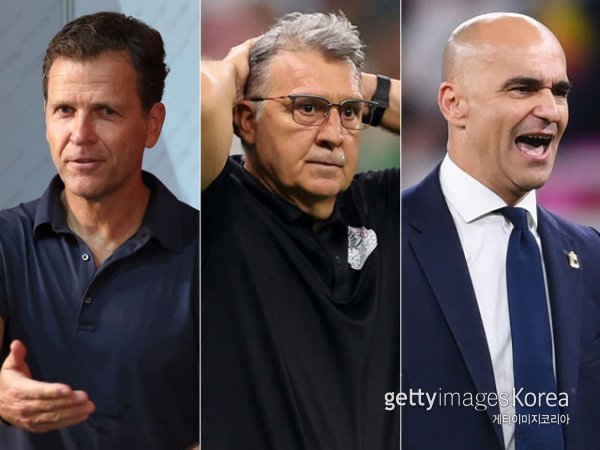 올리버 비어호프, 타타 마르티노, 로베르토 마르티네스(왼쪽부터). 사진=게티이미지코리아