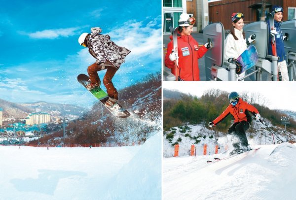 곤지암리조트는 국내 최초로 도입한 시간제 리프트권을 비롯해 시간대별 이용객을 제한해 여유롭게 스키를 즐기는 슬로프 정원제,  
온라인 예매, 쾌적한 스키하우스, 스파 등 부대시설로 프리미엄 스키의 여유를 만끽할 수 있다. 올 겨울 시즌 새롭게 선보이는 
’모바일 퀵 패스’ 서비스. 스마트폰을 활용해 예매부터, 발권, 렌탈, 리프트 입장까지 더욱 빠르고 여유롭게 즐길 수 있다. 
곤지암리조트가 자랑하는 ’펀(fun) 슬로프’에서 스키어가 웨이브 코스를 즐기고 있다. 이번 겨울 시즌에 ’펀 슬로프’를 상급자 
코스까지 확대했다(왼쪽부터 시계방향으로). 사진제공｜곤지암리조트