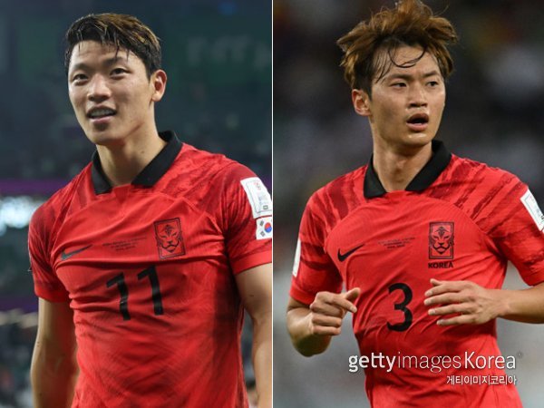 황희찬(왼쪽), 김진수. 사진=게티이미지코리아