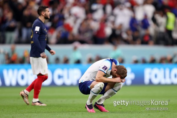 페널티 킥 실축으로 동점 기회를 날린 케인. 사진=게티이미지코리아.