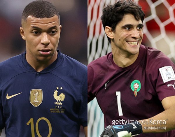 킬리안 음바페 vs 야신 부누. 사진=게티이미지코리아