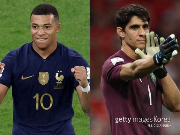 킬리안 음바페(왼쪽), 야신 부누. 사진=게티이미지코리아