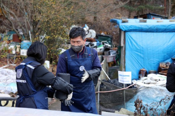 이디야의 동행에 참석한 문창기 이디야커피 회장. 사진제공｜이디야커피