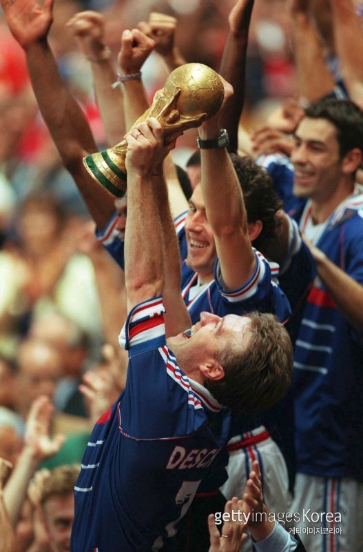 1998 프랑스 월드컵 당시 디디에 데샹 감독. 사진=게티이미지코리아