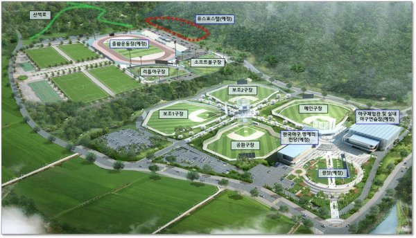 기장군 야구 테마파크 조감도. 사진제공 | 부산 기장군