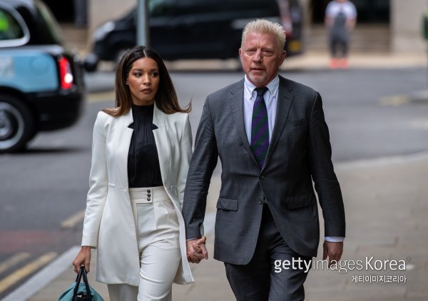 보리스 베커와 그의 여자친구. 사진=게티이미지코리아.