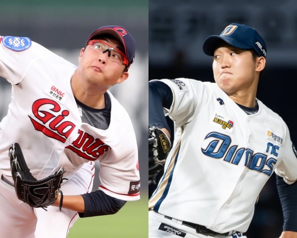 롯데 박세웅(왼쪽), NC 구창모. 사진 | 스포츠동아DB·NC 다이노스