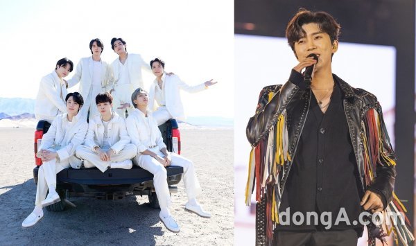 BTS(왼쪽)·임영웅. 동아닷컴DB