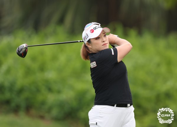 베트남 빈즈엉에서 열린 PLK 퍼시픽링스코리아 챔피언십에 출전한 장하나. 장하나는 유독 힘들었던 2022년을 뒤로하고 2023년 새로운 희망을 얘기했다. 사진제공 | KLPGA