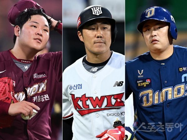 한현희, 산본기, 권희동(왼쪽부터). 스포츠동아DB