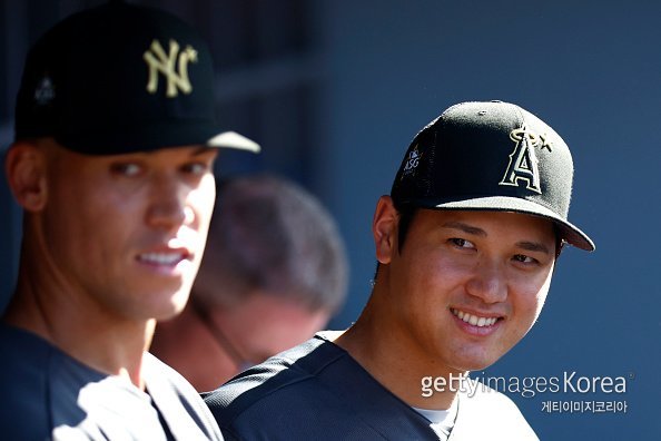 애런 저지(왼쪽), 오타니 쇼헤이. 사진=게티이미지코리아