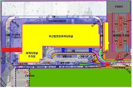 연안여객터미널 내부도로 개선공사 관련도면. 사진제공 | 부산항만공사