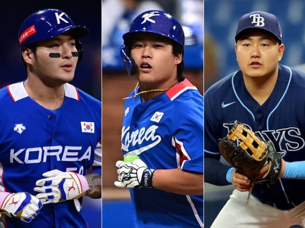 박병호, 강백호, 최지만(왼쪽부터). 사진 | 스포츠동아DB·게티이미지코리아