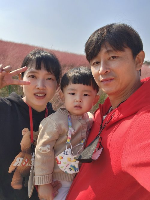 흥국생명 김해란 가족. 사진=김해란 제공