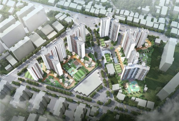 구미 형곡3주공 주택재건축 정비사업 조감도. 사진제공|금호건설